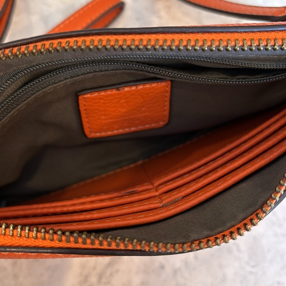 Joy Susan Wristlet Clutch with Strap, Orange - Picture 2 of 2